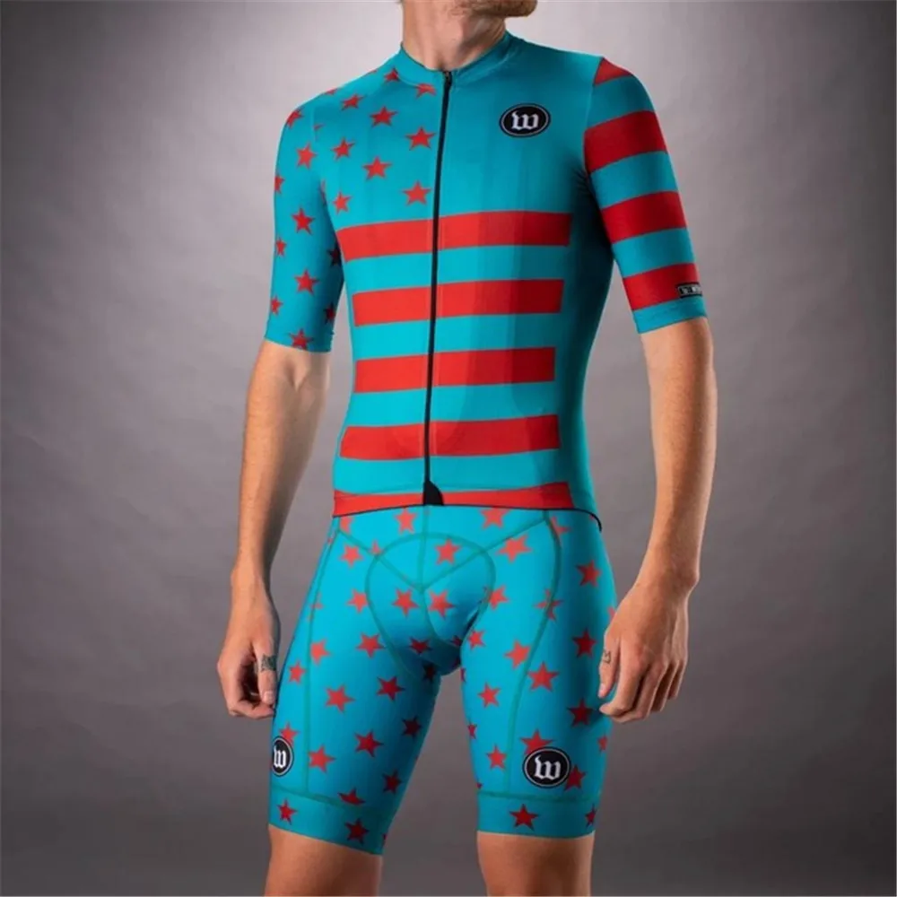 

Custom wattie Summer bike jersey sets Breathable net Mint fabric Jersey kit cycling race Climbing team bicycle equipment