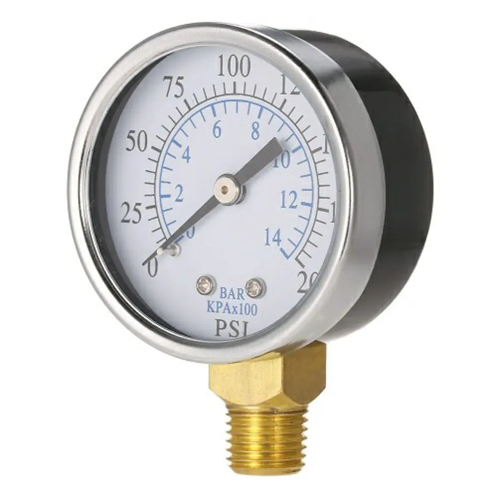 

Radial Pressure Gauge High-precision Stable Barometer Oil Pressure Gauge Water Pressure Gauge TS-50-140-200psi 0-14bar