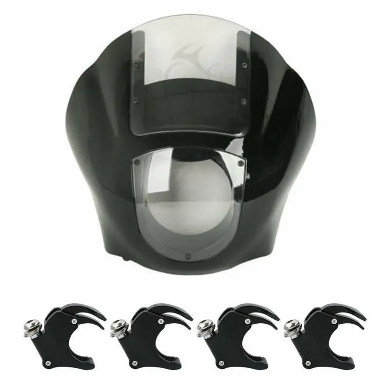 

Motorcycle Quarter Head Fairing&Windshield 49mm Fork Clamp For Harley Sportster XL883 XL1200 Dyna Street Fat Bob VRSCAW Low