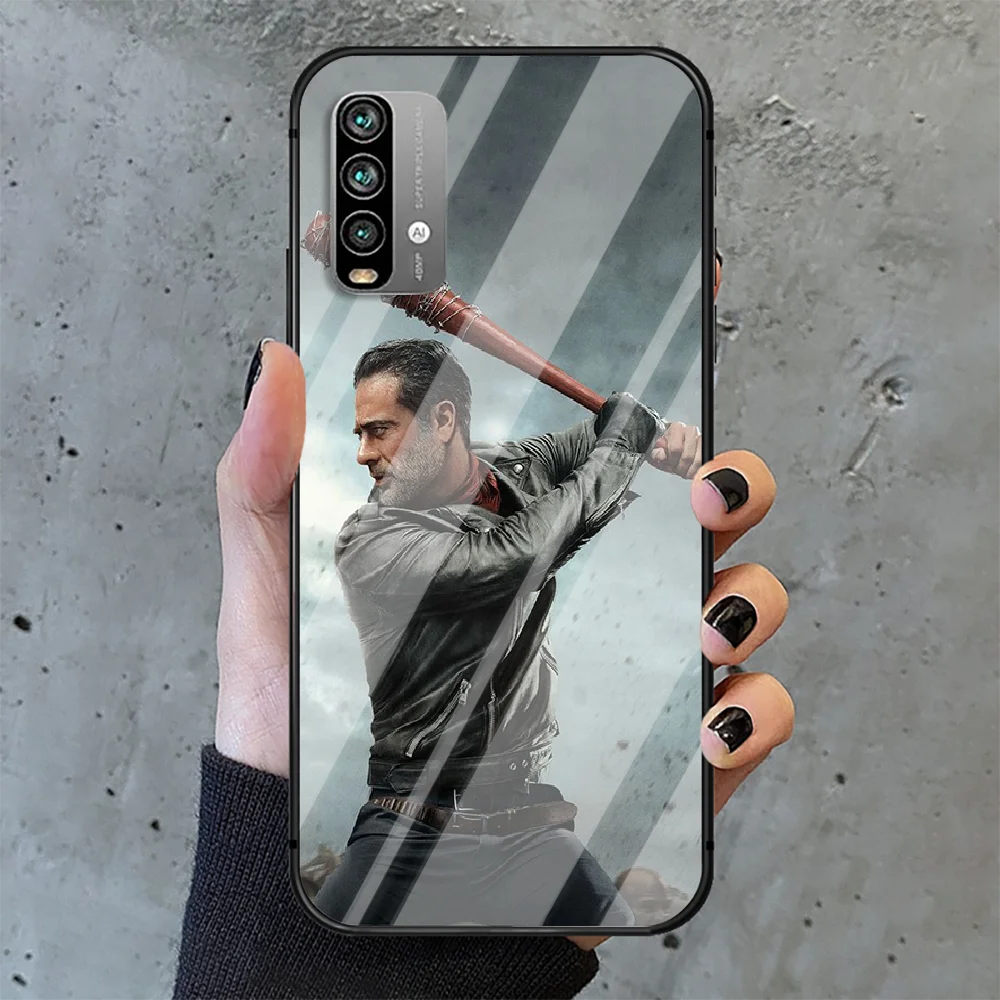 

The Walking Dead Hero Phone Tempered Glass Case Cover For Xiaomi Redmi note k 7 8 9 10 30 40 A C T S Pro Black Funda Back