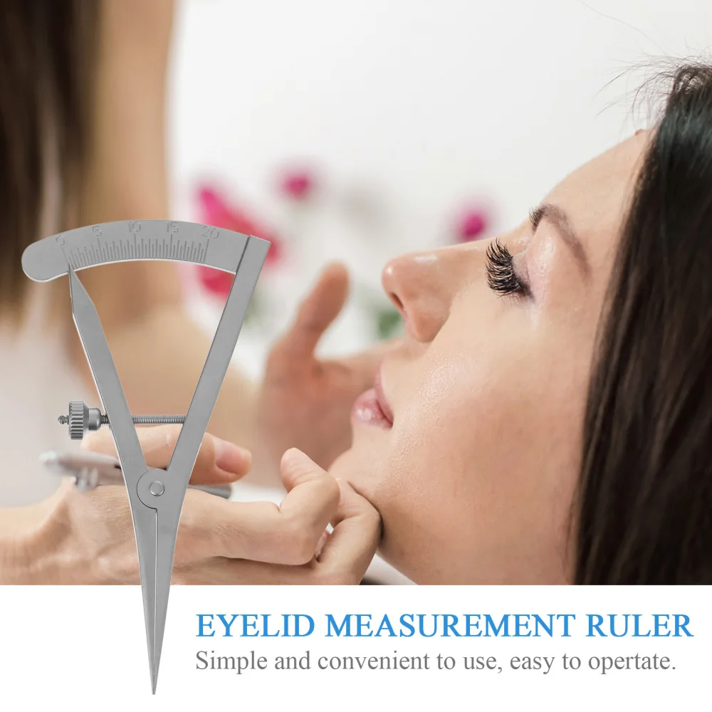 

Double Eyelid Measuring Eye Gauge Stainless Steel Double Eyelid Surgery Ruler