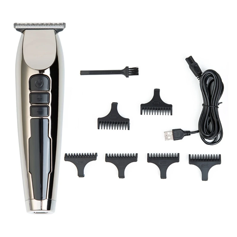 

Digital Retro Electric Clippers Rechargeable Hair Trimmer Low Noise Hair Cutting X7JA