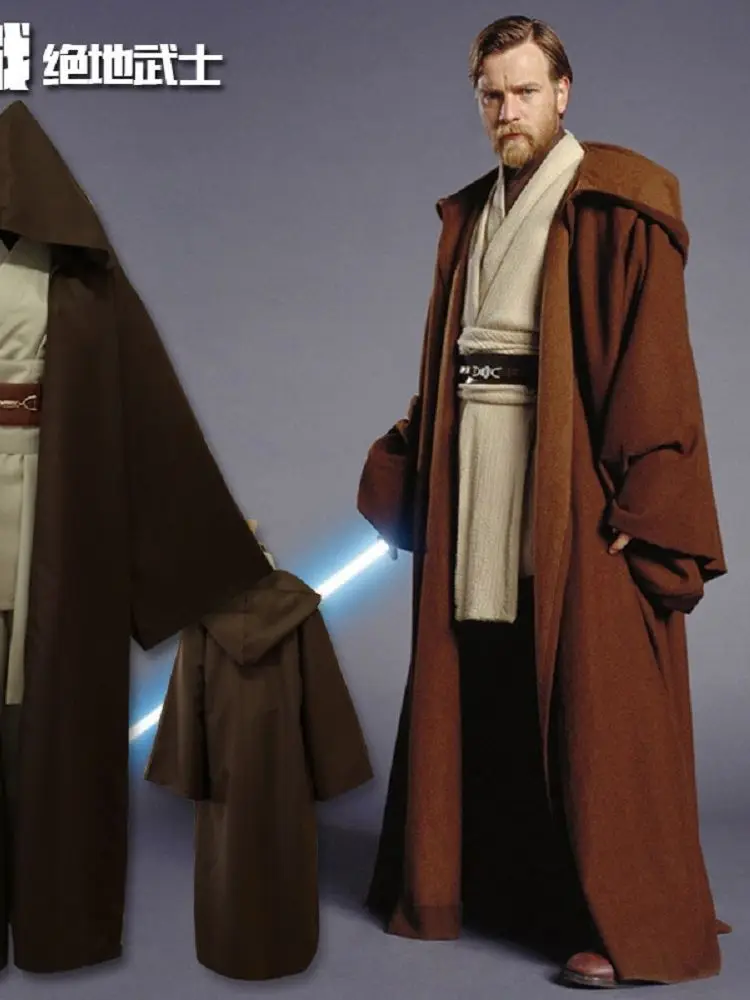 Star Wars Jedi Robe Anakin Darth Cosplay Kostüm CapesRobe mit Kapuze Mantel Ward 