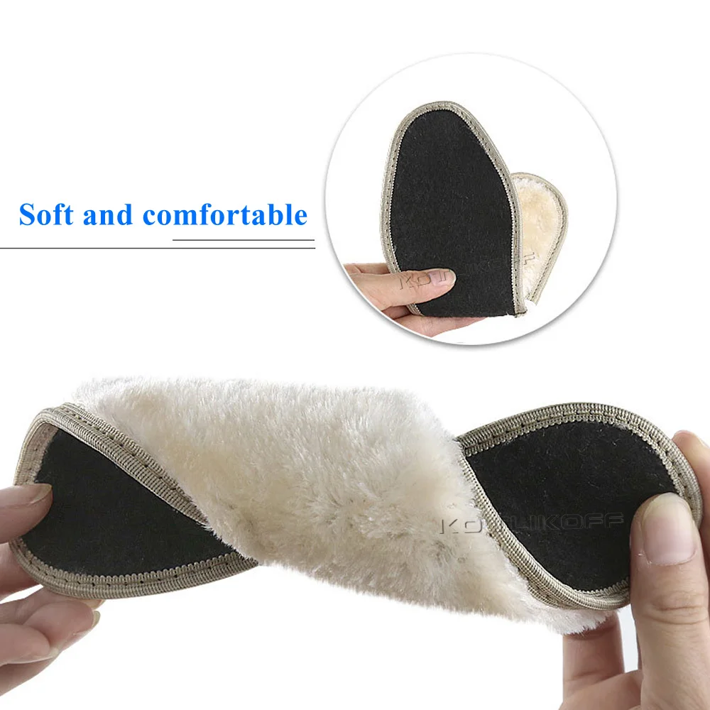 KOTLIKOFF Warm Insoles Heated Keep Warm Winter Shoes Sole Sport Shoes Women Insert Cashmere Thermal Insoles For Snow Boots