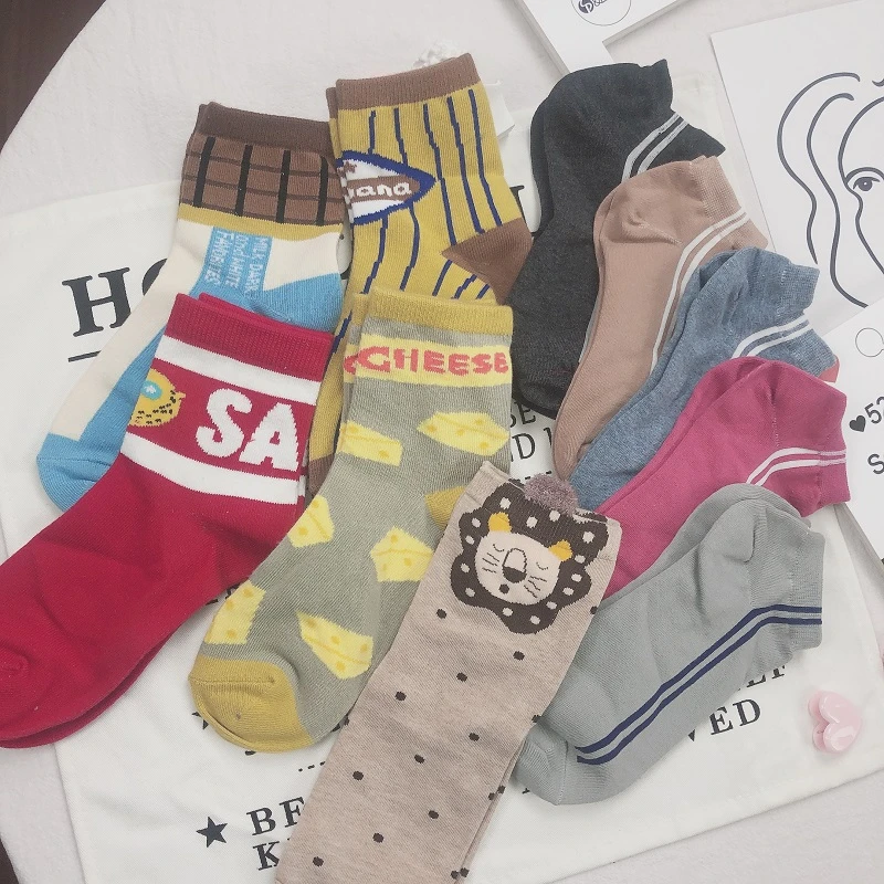 SP & CITY/Женские повседневные носки в стиле Харадзюку Повседневные Удобные