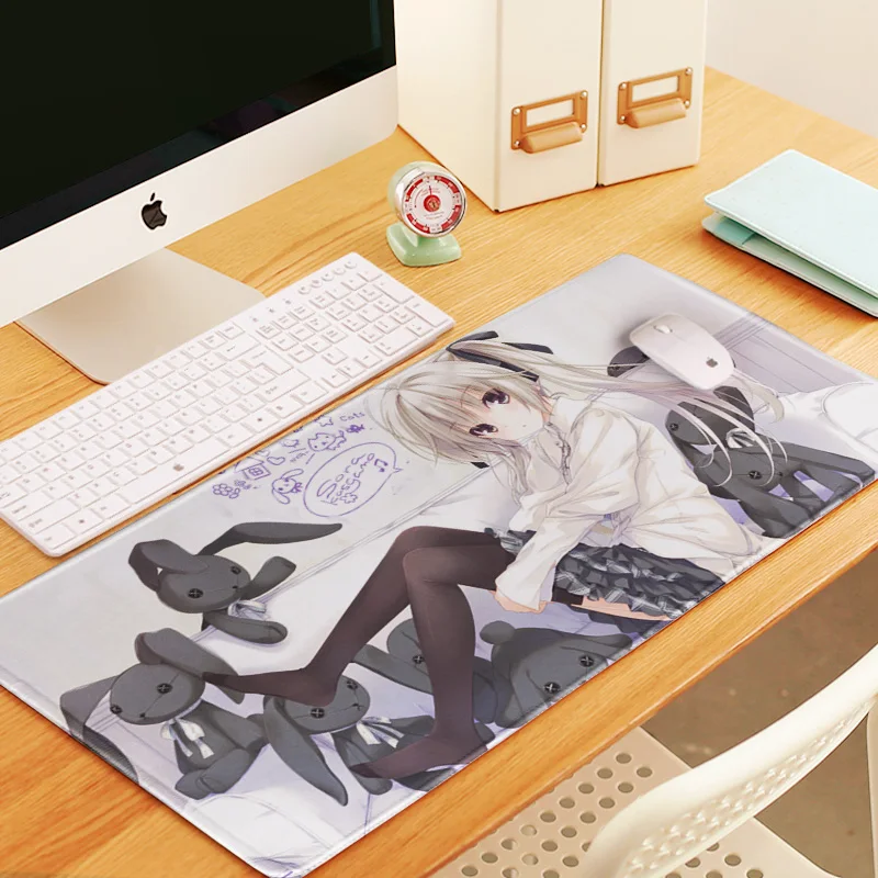 

Популярный аниме Yosuga no Sora HD Новый нескользящий большой коврик для мыши большого размера Настольный коврик игровой коврик для клавиатуры ...