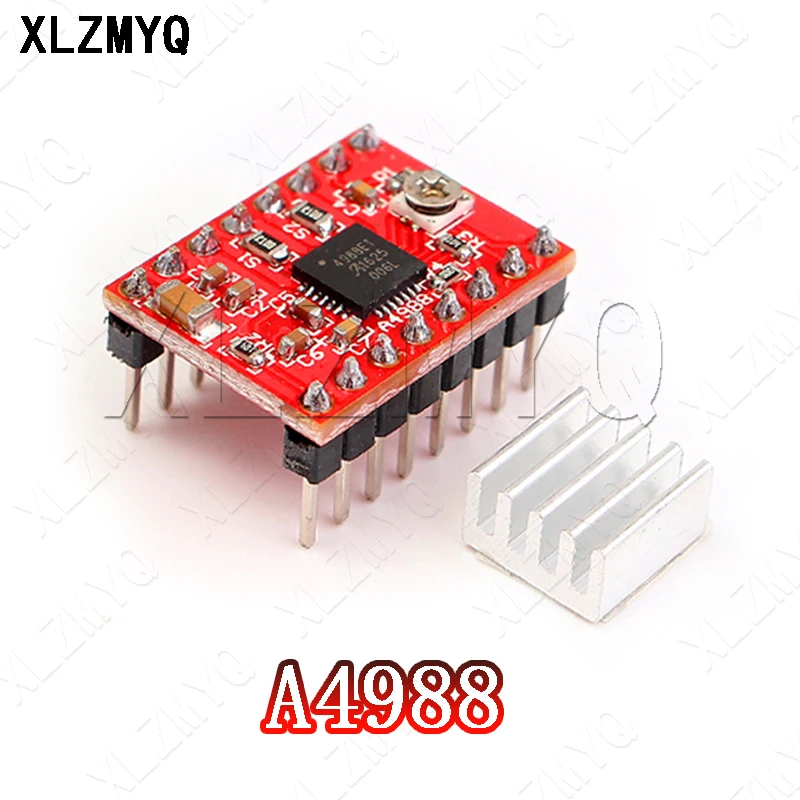 

50pcs / A4988 DRV8825 Stepper Motor Driver With Heat sink For SKR V1.3 1.4 GTR V1.0 RAMPS 1.4 1.6 MKS GEN V1.4 board 3D Printer