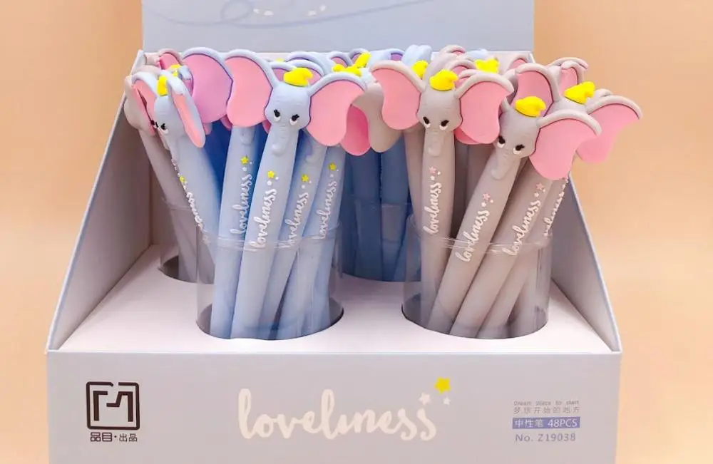 Новая креативная гелевая ручка со слоном милая мультяшная нейтральная для офиса