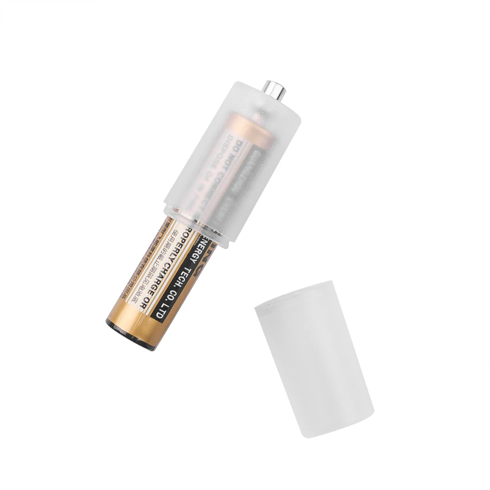 10 шт./лот мини-преобразователь пластиковых батарей ААА на АА адаптер держатель