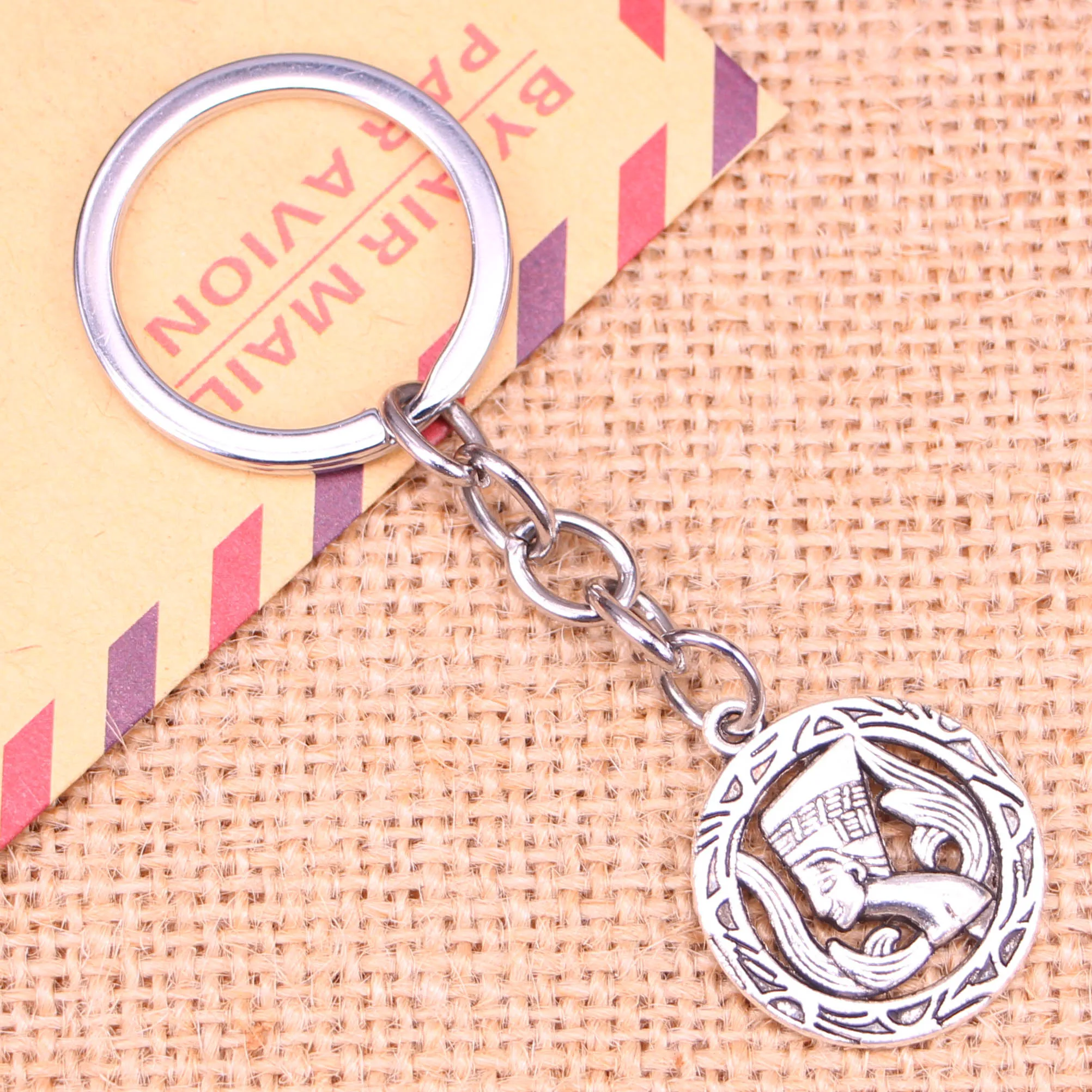 20 шт. новинка модный брелок 22 мм египетская Королева Нефертити подвески сделай