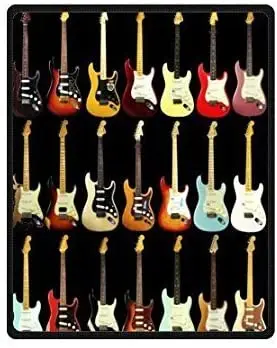 

Ormis Custom Art Guitar Pattern Bed/Sofa Soft Throw Blanket 58"x80"