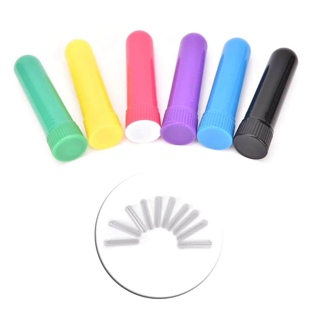 

2018 Hot 12PCS Empty Nasal Inhaler Tubes Essential Oil Aromatherapy Blank Nasal Containers Bottles Party Gift Beauty Decor New