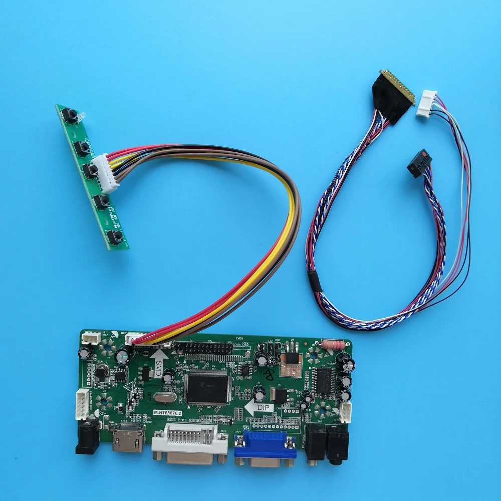 

Kit For LP133WH1-TLA2 40pin LVDS VGA Screen HDMI DVI LED LCD 13.3" Controller board 1366X768 Panel monitor M.NT68676
