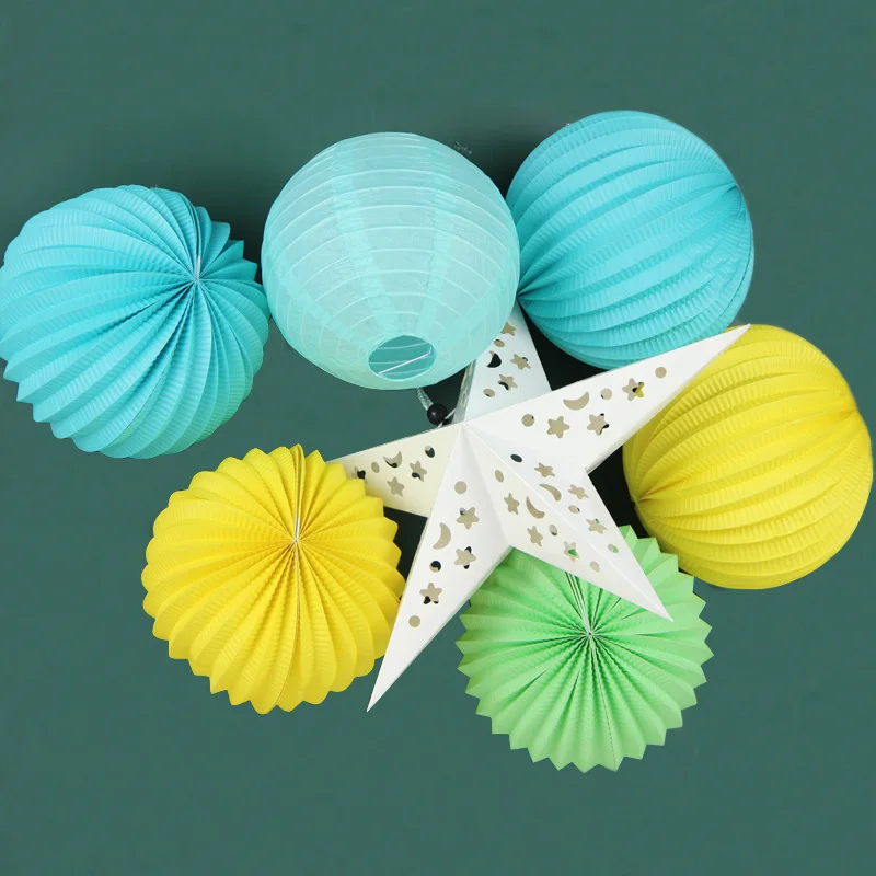 Новинка большой искусственный бумажный арбуз круглый фонарь День Святого