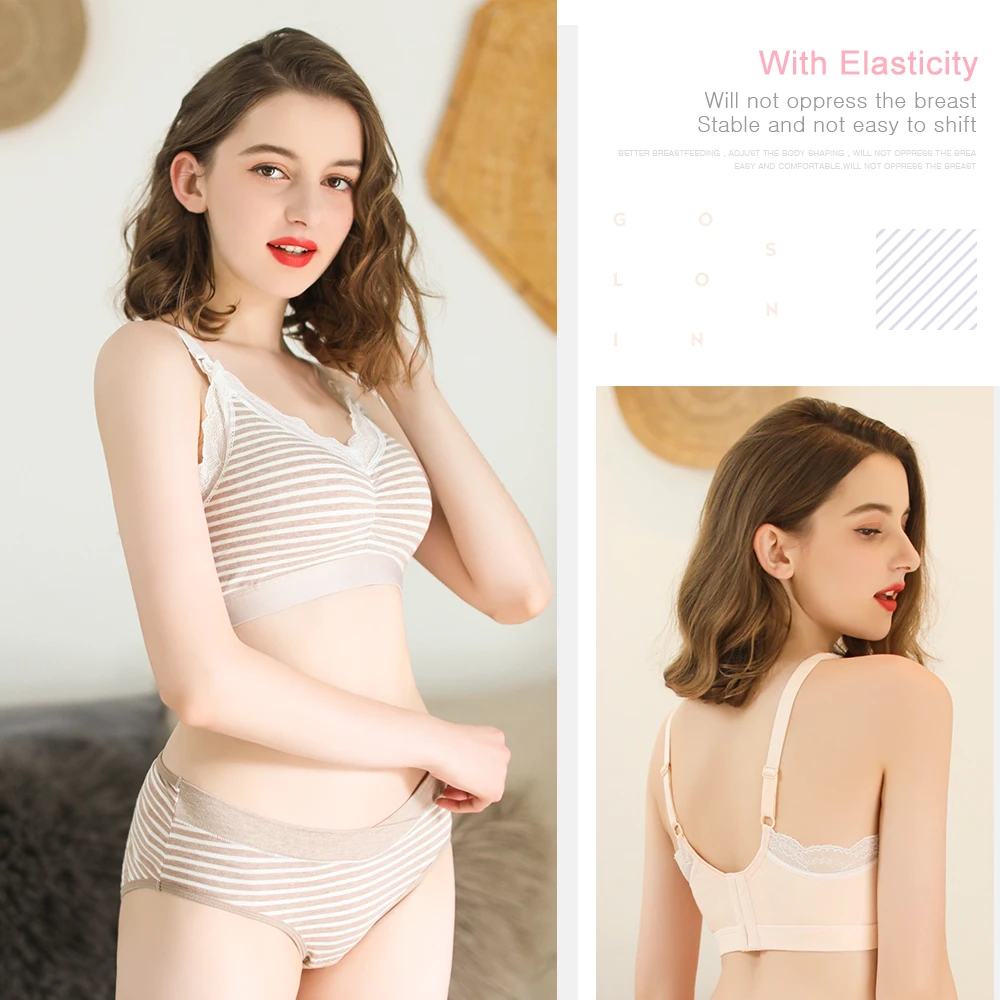 SLAIXIU Бюстгальтер для кормления размера плюс хлопок провисающие бюстгальтеры