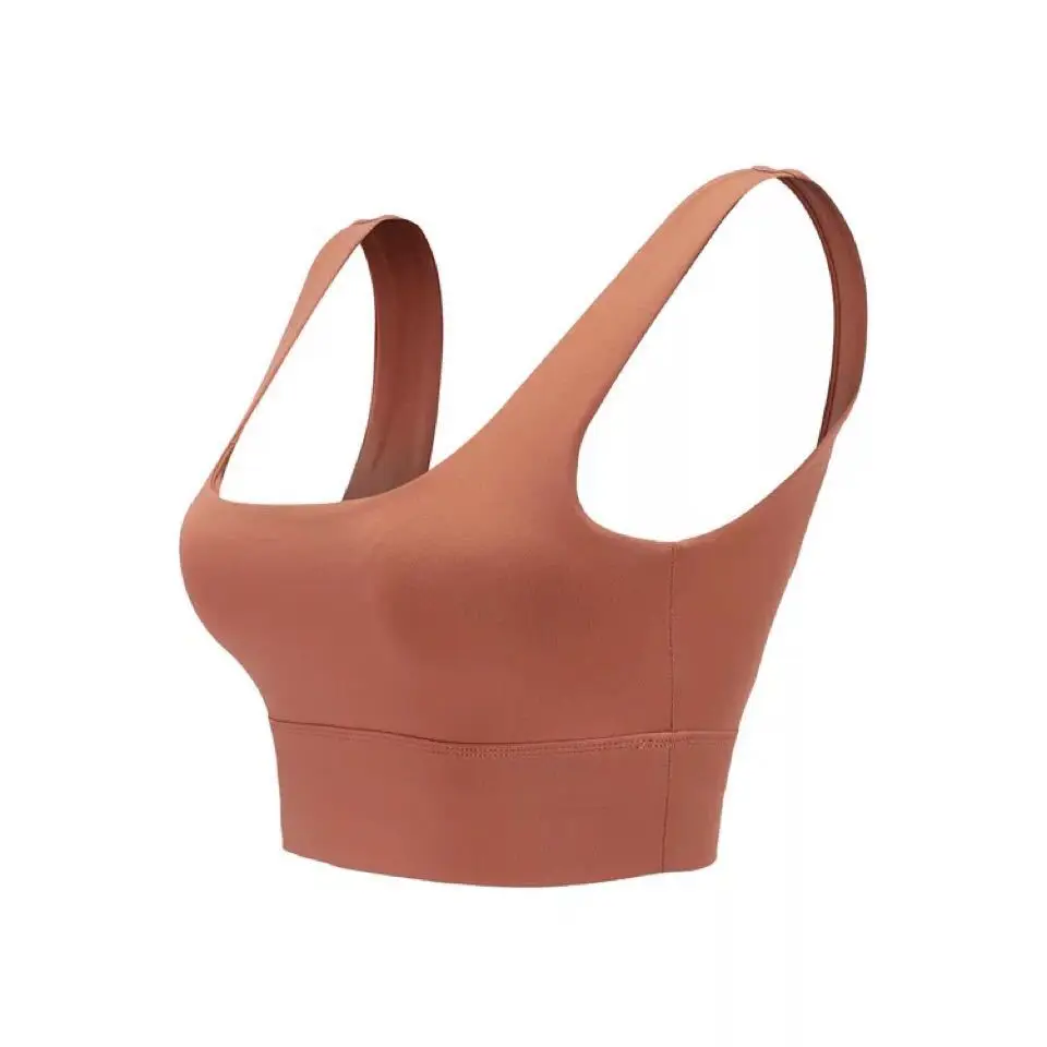 Однотонный ударопрочный спортивный бюстгальтер 2021 Спортивное нижнее белье