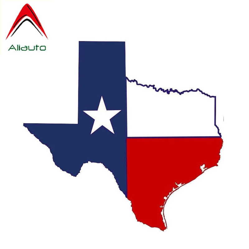 Автомобильная наклейка Aliauto с Техасским флагом картой аксессуарами забавная ПВХ