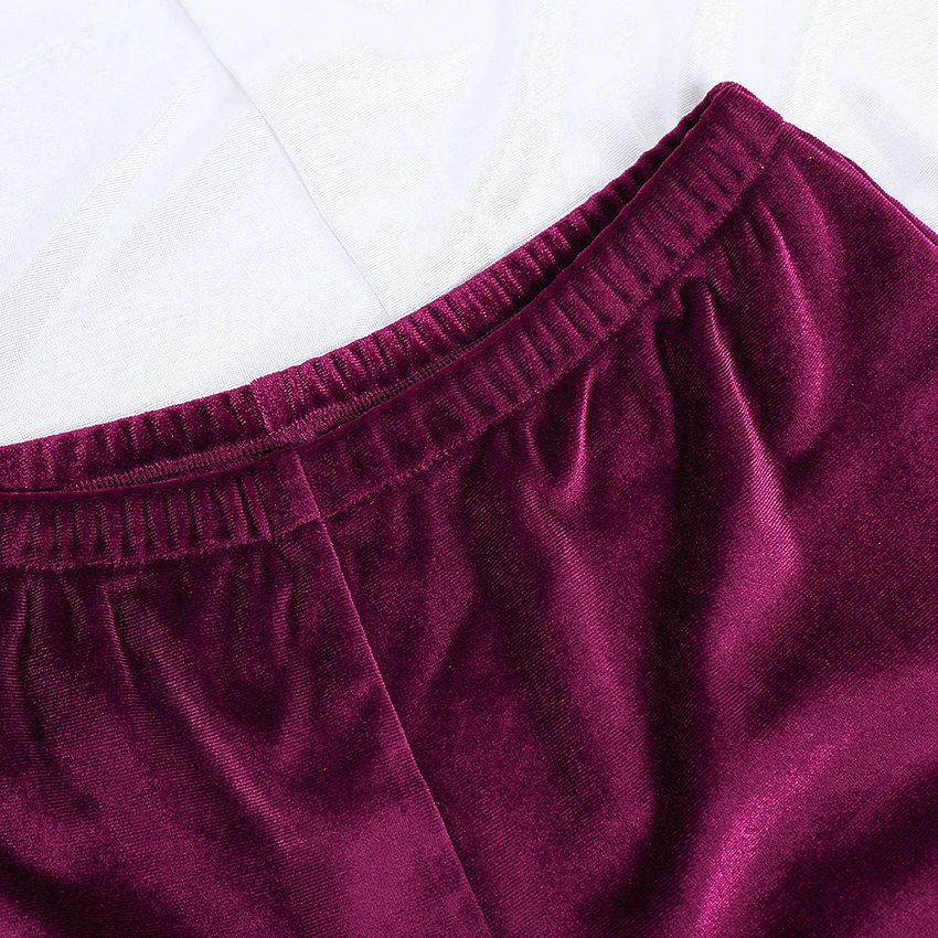 Suphis бордовые кружевные шорты пижамный комплект тонкая высокая талия женская