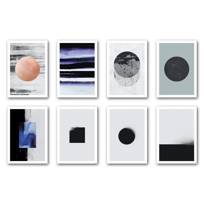 

Nordic Posters And Prints Minimalist Abstract Modern Geometry Wall Art Canvas Painting Home Decoration Pictures For Living Room