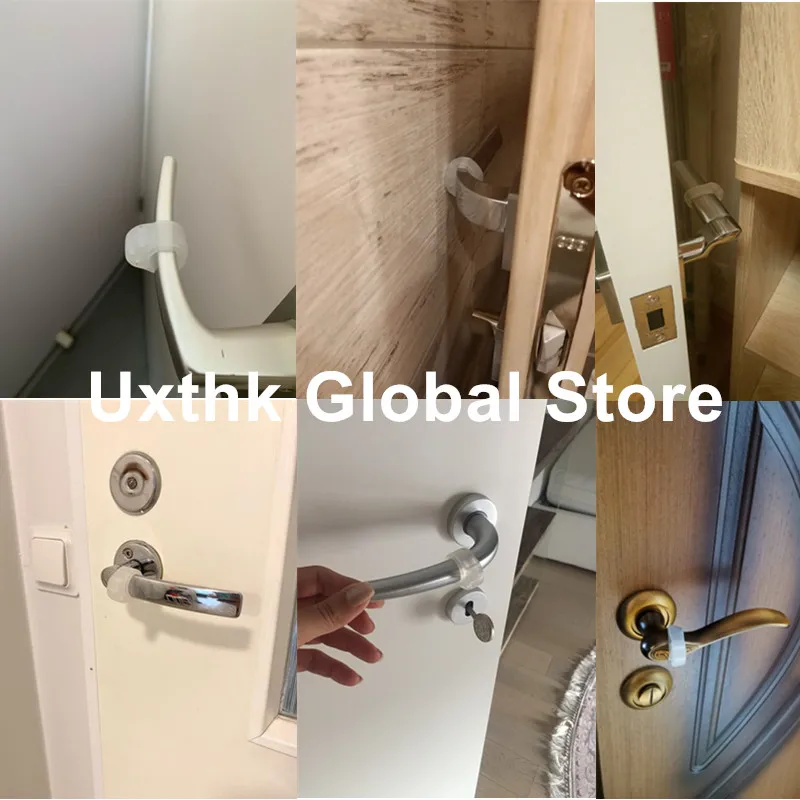 Силиконовый фиксатор для дверей 3 шт. защита стен ручек от столкновений буфера