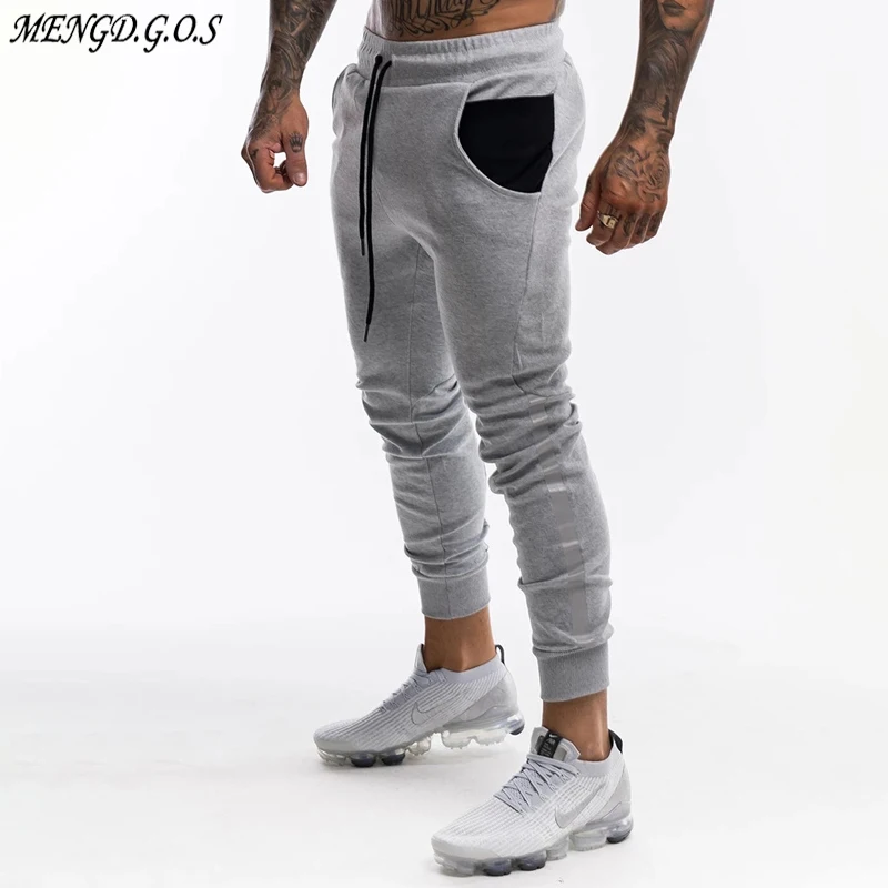 Хип-хоп повседневные уличные мужские брюки для бега Модные Комбинезоны Брюки на