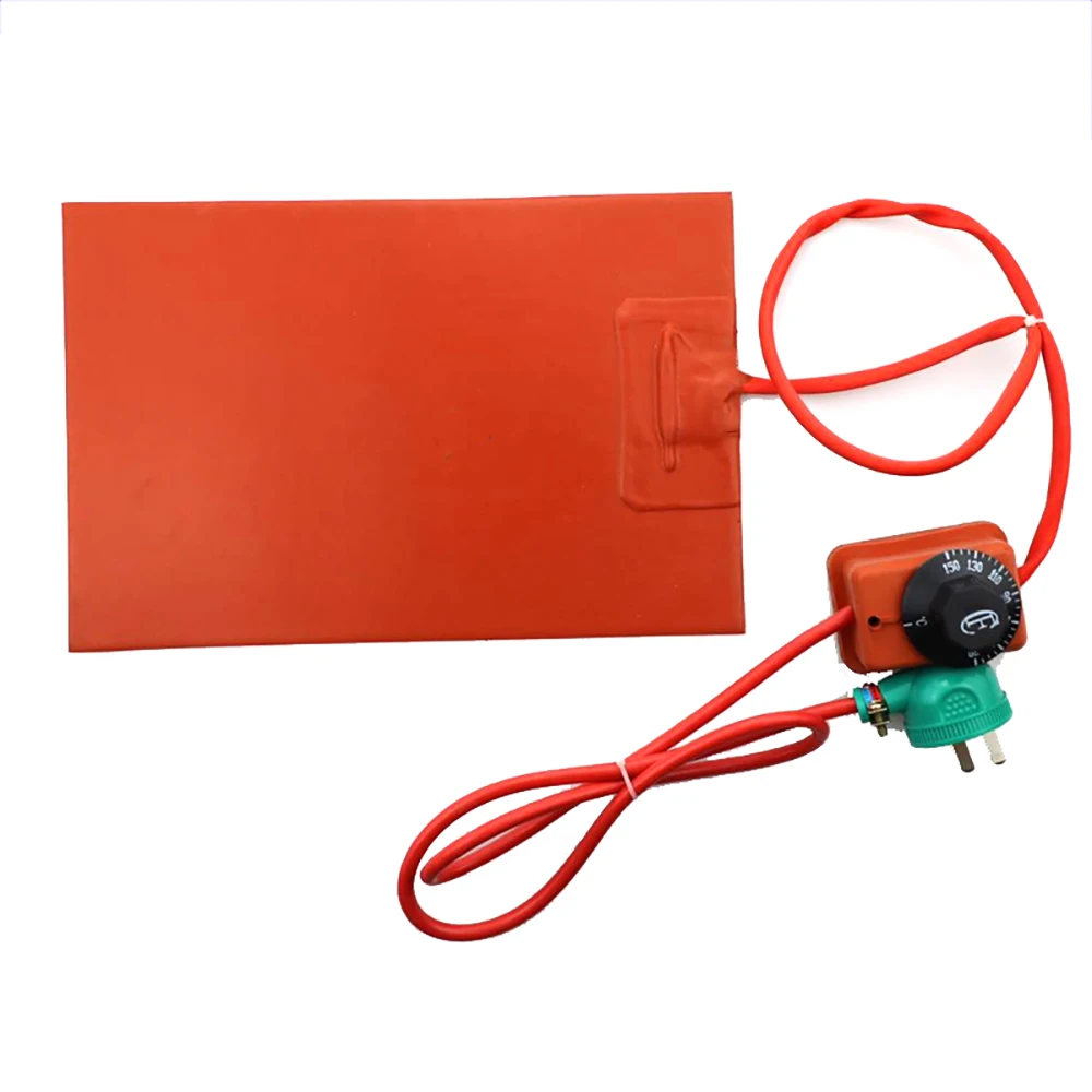 

Нагревательная пластина из силиконовой резины, нагревательный лист, нагревательная пластина с регулируемой температурой, нагревательный лист с термостатом, 3D горячая кровать