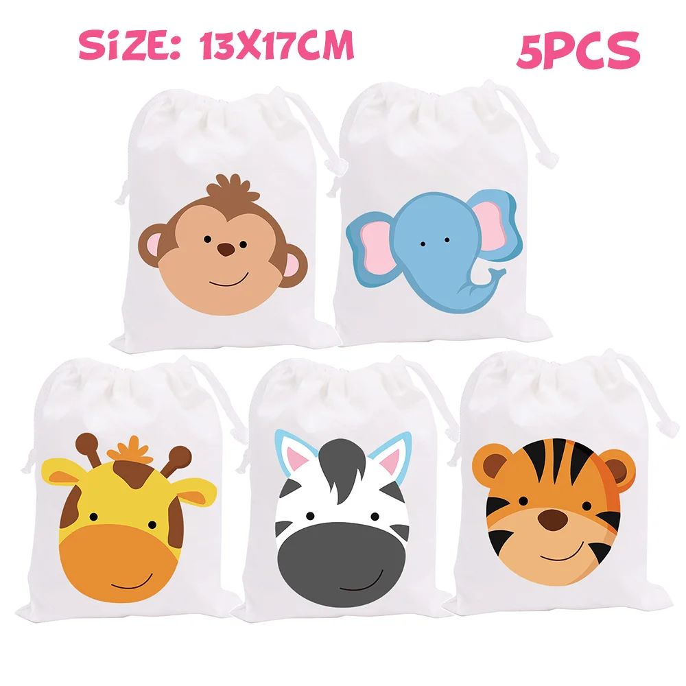 baby bags Сафари животные тема вечерние украшения коробка приглашения потолок Висячие соломинки Сумки Торт Топпер обертка баннер шар шляпа - Цвет: baby bags