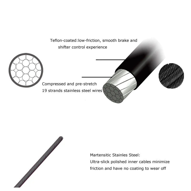 1pc с покрытием из проволоки для велосипеда MTB дорожный велосипед переключения