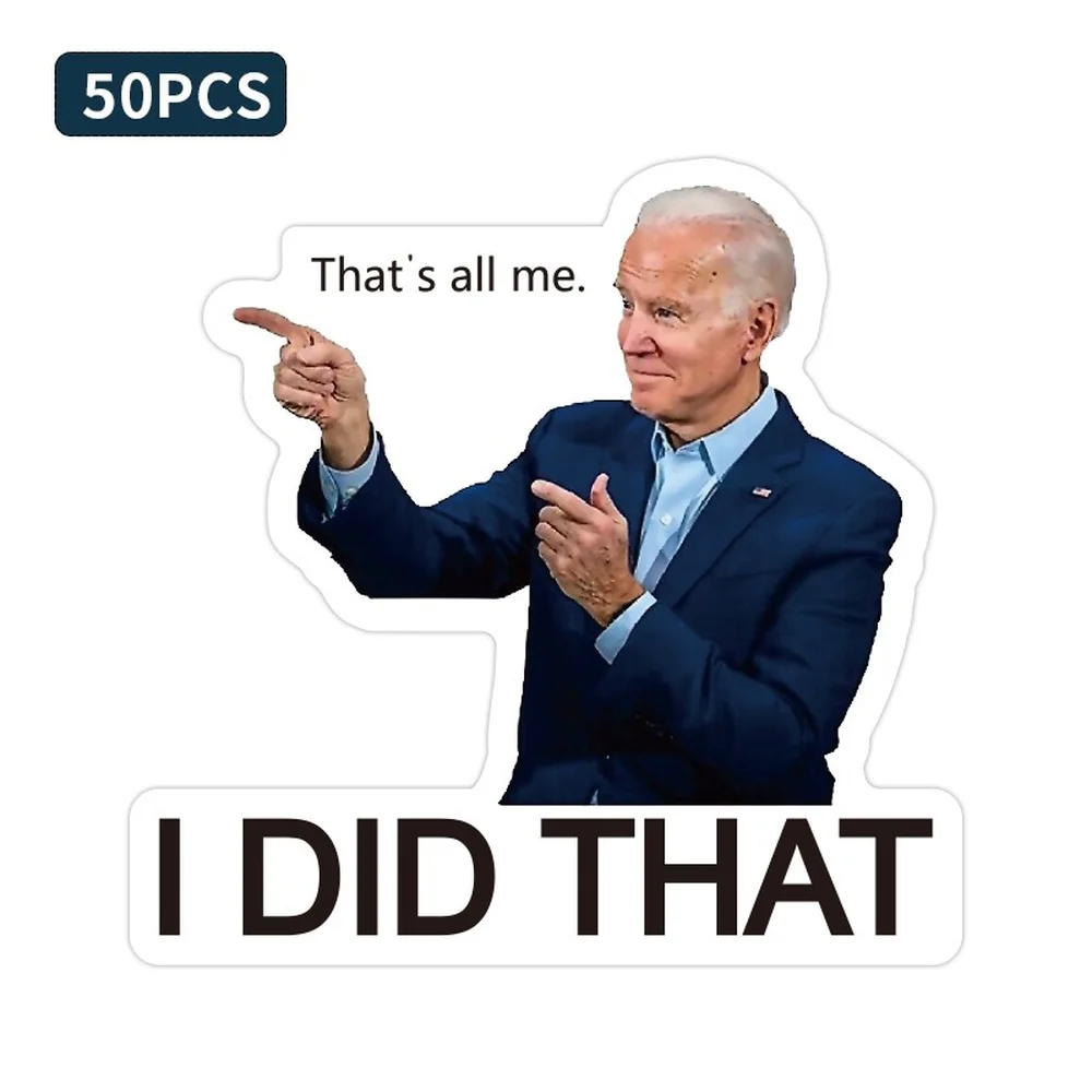 

50PCS Biden Sticker Funny Joe I Made That Waterproof Decal Car Luggage Mobile Phone Computer Notebook Waterproof Decoration