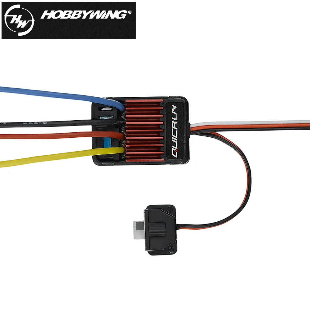 Hobbywing quirun 1625 25A 2 3S Lipo Brushed ESC 6 в/1A BEC выход для 1:16 1:18 туристические автомобили Багги