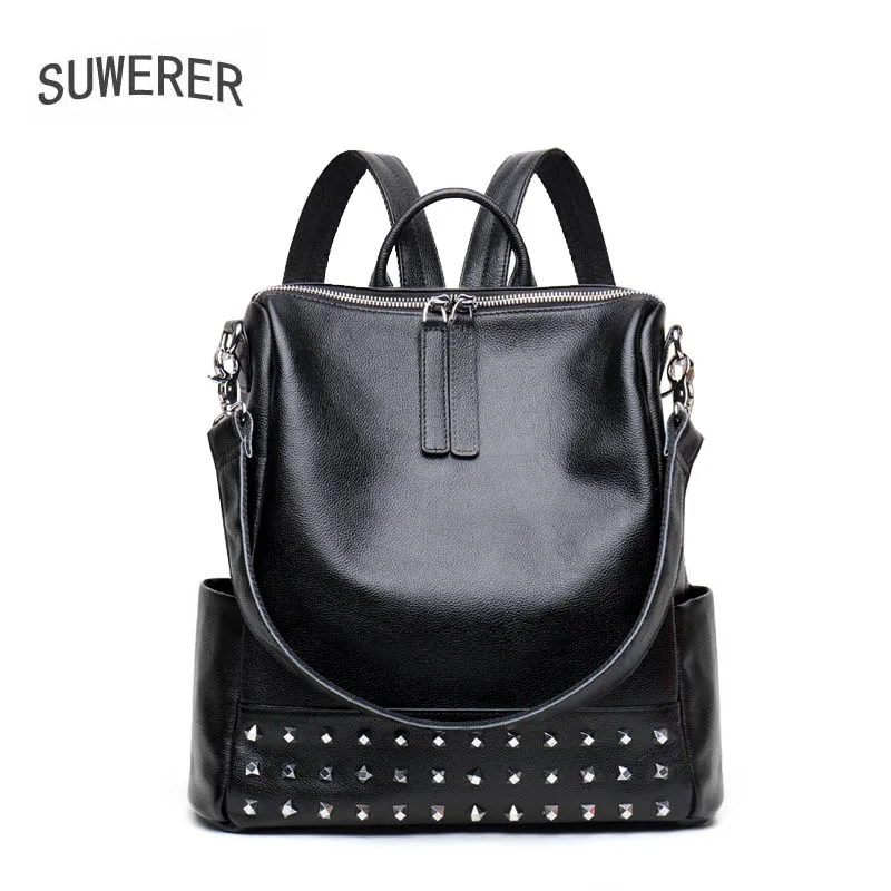 

2020 new style backpack women's Korean style trendy backpack ladies bags Korean style fashion casual women's top layer cowhide l