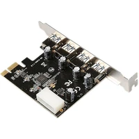 vl805 pcie x1 chipset 4 port usb3 0 riser card to 4 port usb3 0 4 pin power supply board pci e expansion board