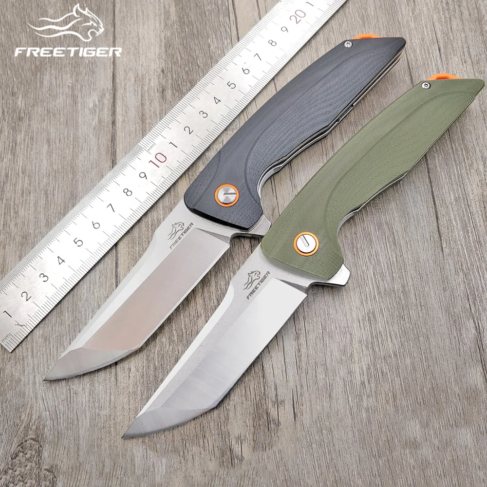 

Высокопрочный складной нож FREETIGER FT904 с лезвием D2, Ручка G10, охотничий керамбит для выживания, тактический Универсальный Карманный Нож для пов...