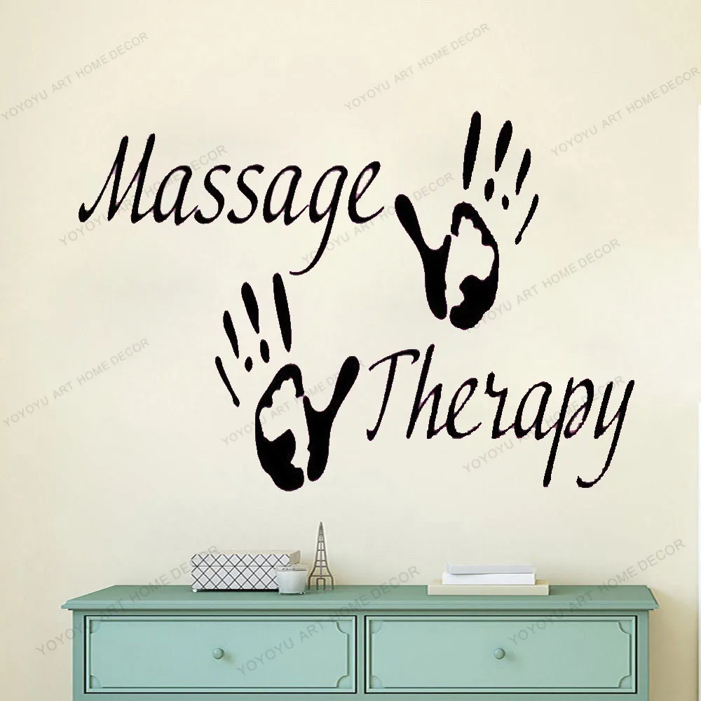 Лечебный массаж виниловые наклейки в виде Фотообоев c переводными картинками спа