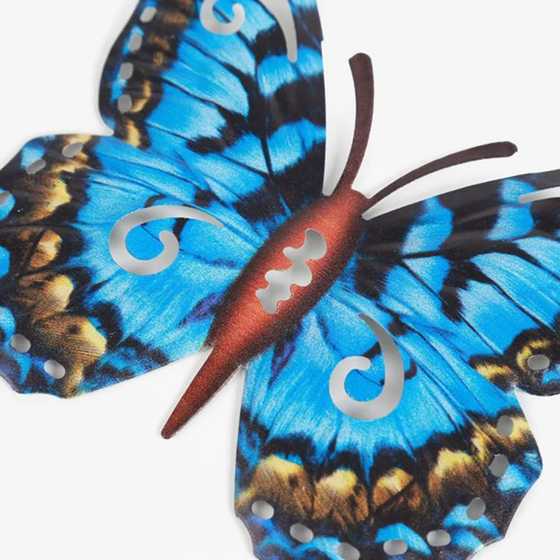 

New Butterfly Pendant Wrought Iron Wall Hanging Ornaments Fashion Home Living Room Bedroom Corridor Wall Decoration Model