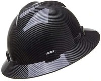 carbon fiber safety helmet men wide brim protection hat anti smashing anti impact construction blackblue safety hat