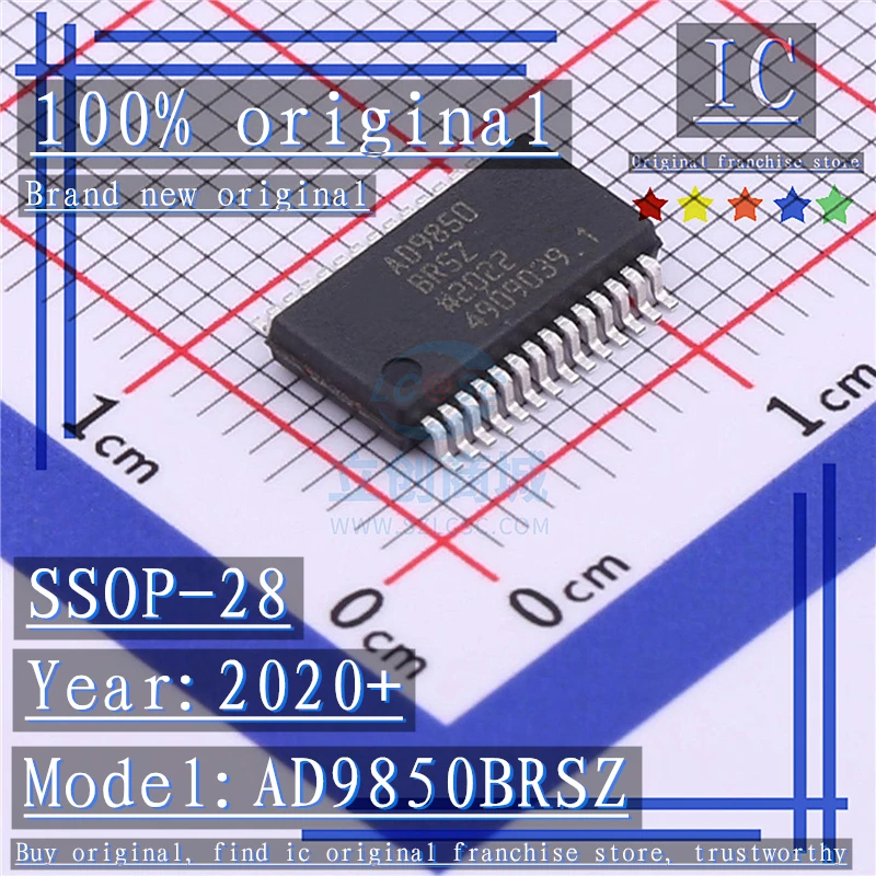 Аналого-цифровой преобразователь AD9850BRSZ AD9850 2020 100 + SSOP-28 % | Электронные компоненты