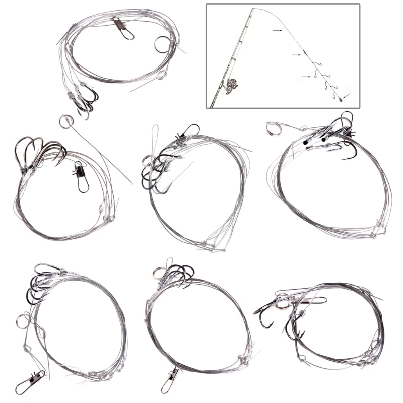 5 крючков из высокоуглеродистой стали рыболовные снасти инструмент морская