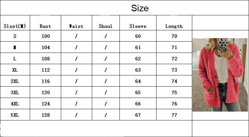 

Fashion Women's Plush Coat Autumn Winter Casual Women Single Breasted Coat Button Casual Warm Fur Collar Outwear Coats Plus Size