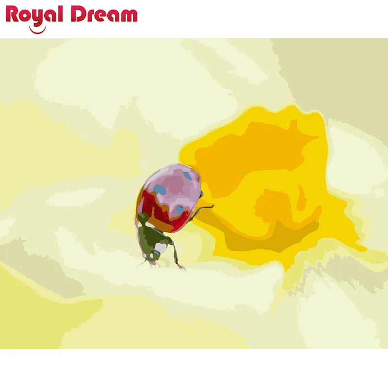 

Insects chrysanthemum DIY Digital Oil Painting By Numbers Europe Painting For Living Room Wall Art