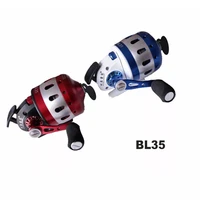 bl35 metal fishing reel 61bb gapless structure speed ratio 3 61 red blue closed wheel slingshot outdoor fish hunting