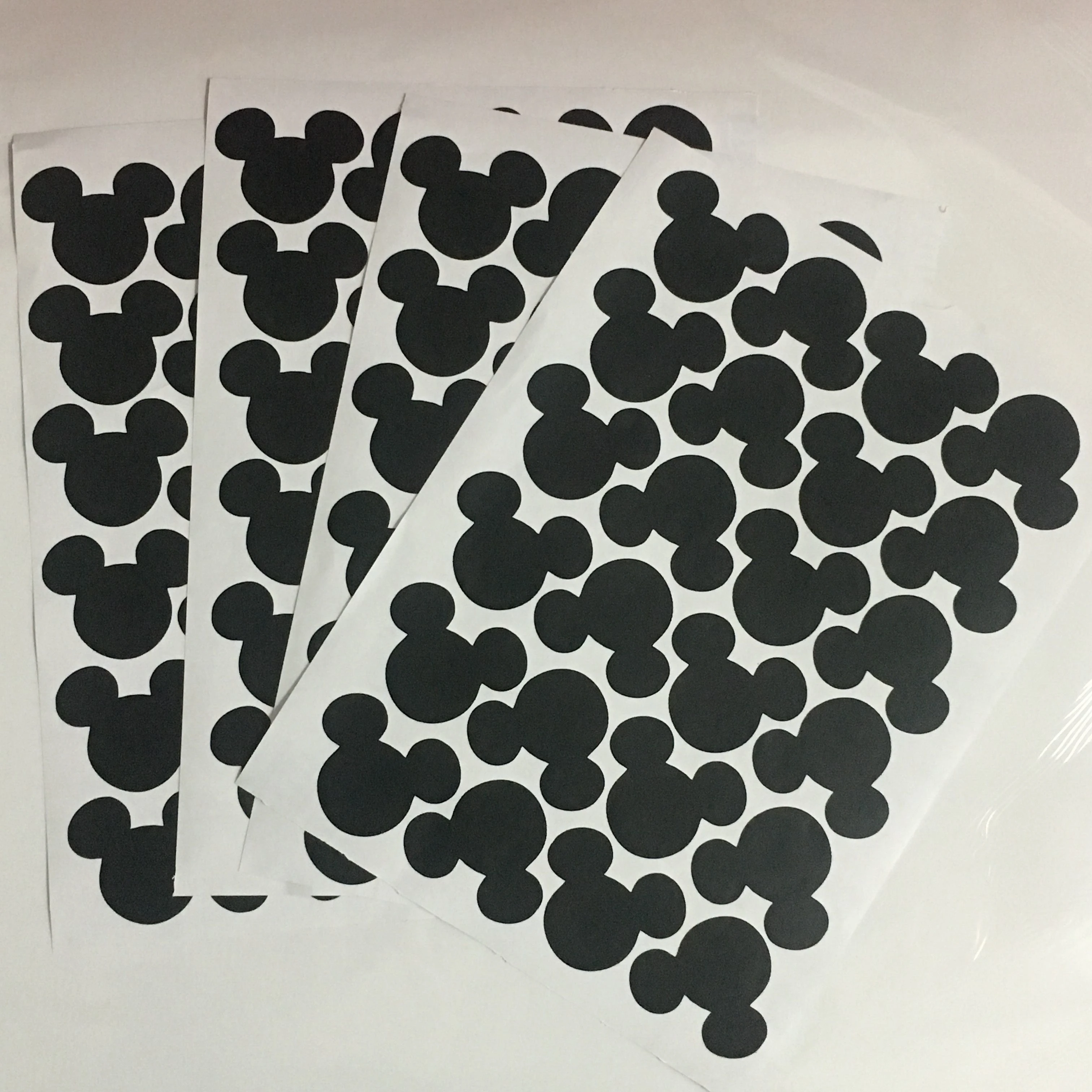 24 шт. наклейки на стену в виде головы мыши для детской комнаты | Дом и сад