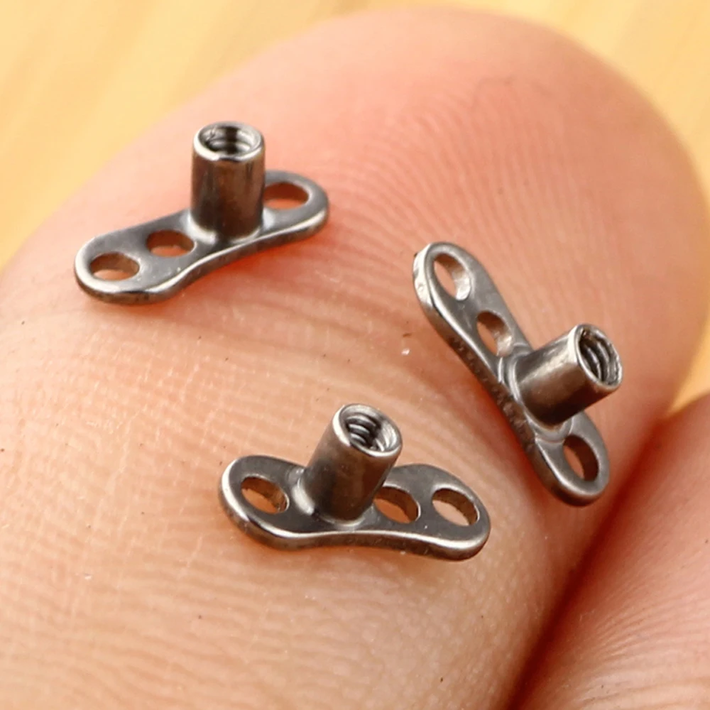 JUNLOWPY 14 г Титан 316L нержавеющая сталь кожные анкерные основы внутренняя нить