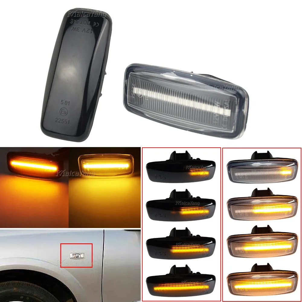 

2PCS Sequential Dynamic LED Turn Signal Side Marker Light For Nissan Teana J31 Maxima Sylphy Almera Murano Bluebird Sunny