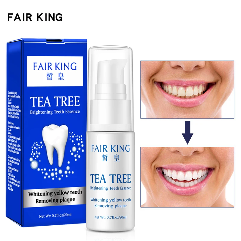 FAIR KING tea Отбеливание зубов Гигиена полости рта эссенция Чистящая сыворотка Удаляет налет пятна Отбеливание зубов стоматологические инструменты зубная паста