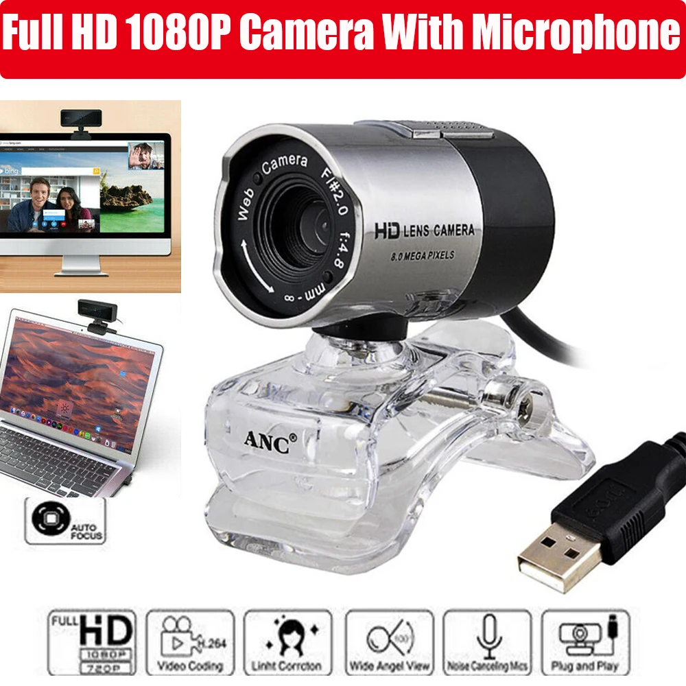 USB 2 0 HD оригинальная веб-камера для ПК ночного видения Бесплатный драйвер HD-камера