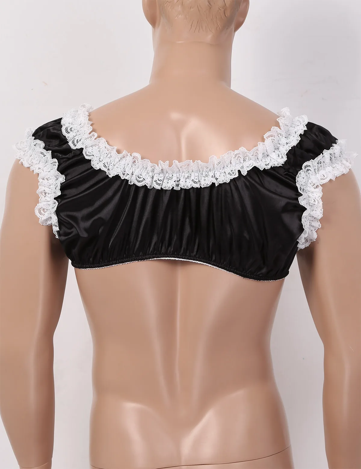 Сексуальное мужское атласное нижнее белье для мужчин и женщин гладкий кружевной