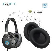 kqtft replacement earpads headband for ath anc70 ath anc 70 headset universal bumper earmuff cover cushion cups