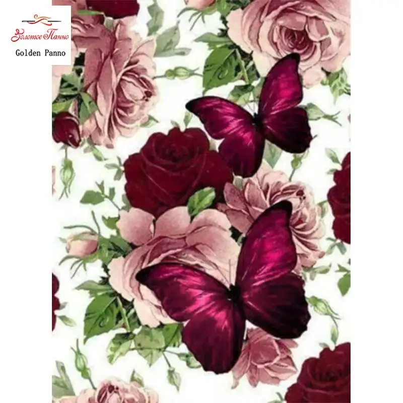 Diamond painting 5D Animal Butterfly square diamond embroidery selling flower crafts home decoration