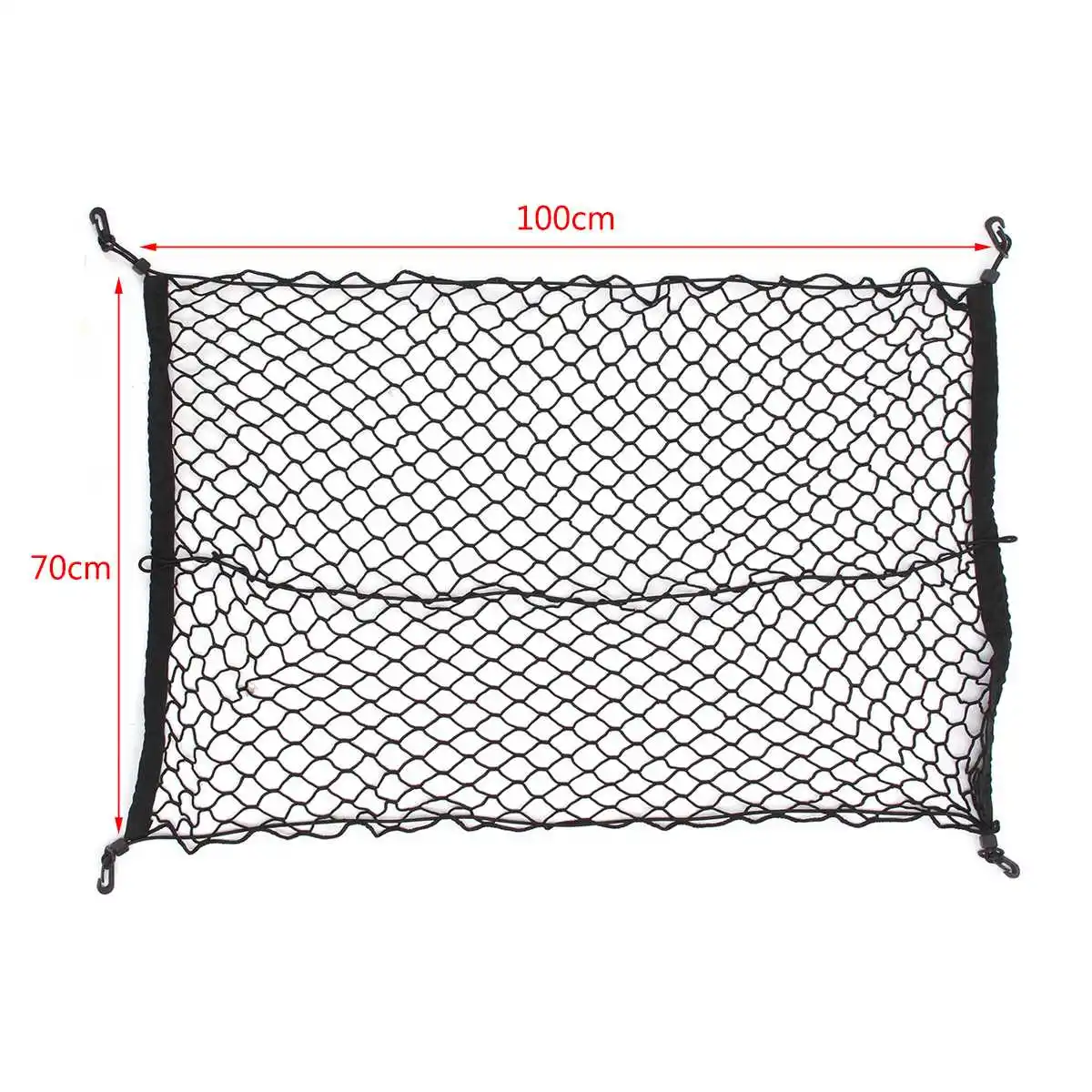 

100cm x 70cm Car Trunk Interior Rear Cargo Organizer Storage Elastic Mesh Net Bag Luggage